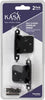 Kasaware KFHO-A-MB2 Selfclose Overlay Hinge, Matte Black - Pack of 2 (Matte Black)