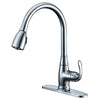 Compass Manufacturing 191-7697 Noble Single Handle Kitchen Faucet (Polished Chrome Finish)