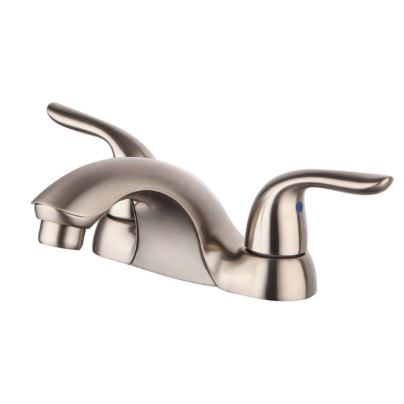 Compass Manufacturing 201-7696 Noble Two Handle Bathroom Faucet (Brushed Nickel Finish)