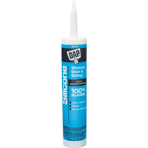 DAP 9.8 Oz. Window, Door & Siding Silicone Sealant, White